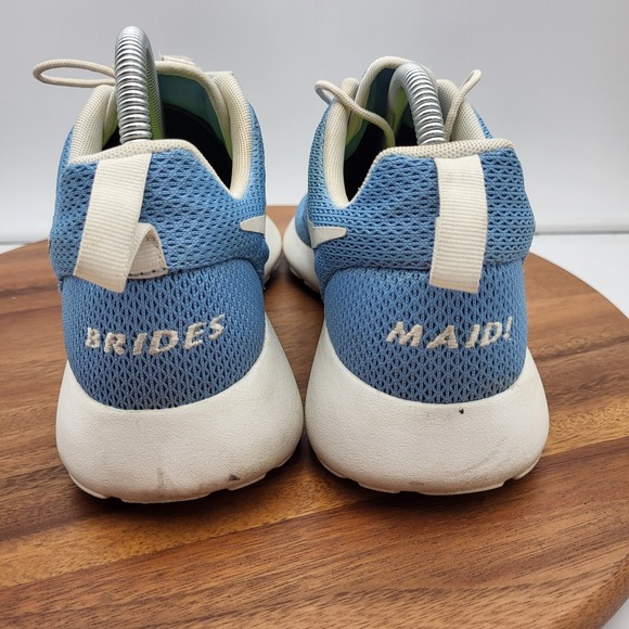 Nike  Roshe Run ID Running‎ Shoes Womens Sz 9.5 Blue Sneakers Brides Maid - Picture 10 of 15